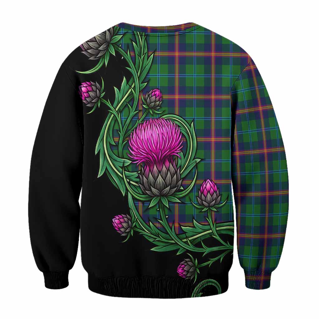 Young Tartan Sweatshirt Resilient Scottish Thistle - Tartan Vibes Clothing