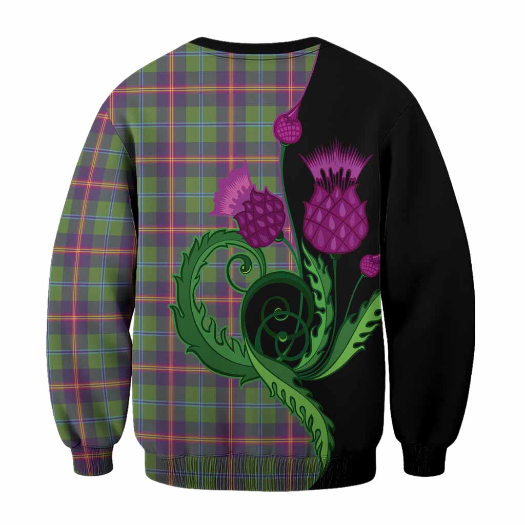 Young Tartan Sweatshirt Traditional Scottish Thistle