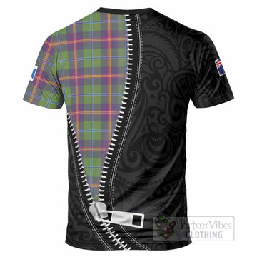 Young Tartan T-Shirt New Zealand Pattern Unique Zipper Stylized