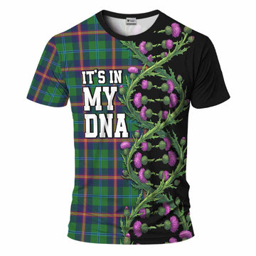 Young Tartan T-Shirt Scottish Identity Thistle Flower DNA Strand Art