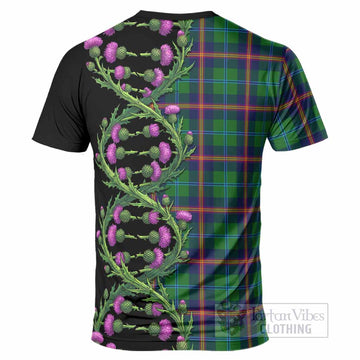 Young Tartan T-Shirt Scottish Identity Thistle Flower DNA Strand Art