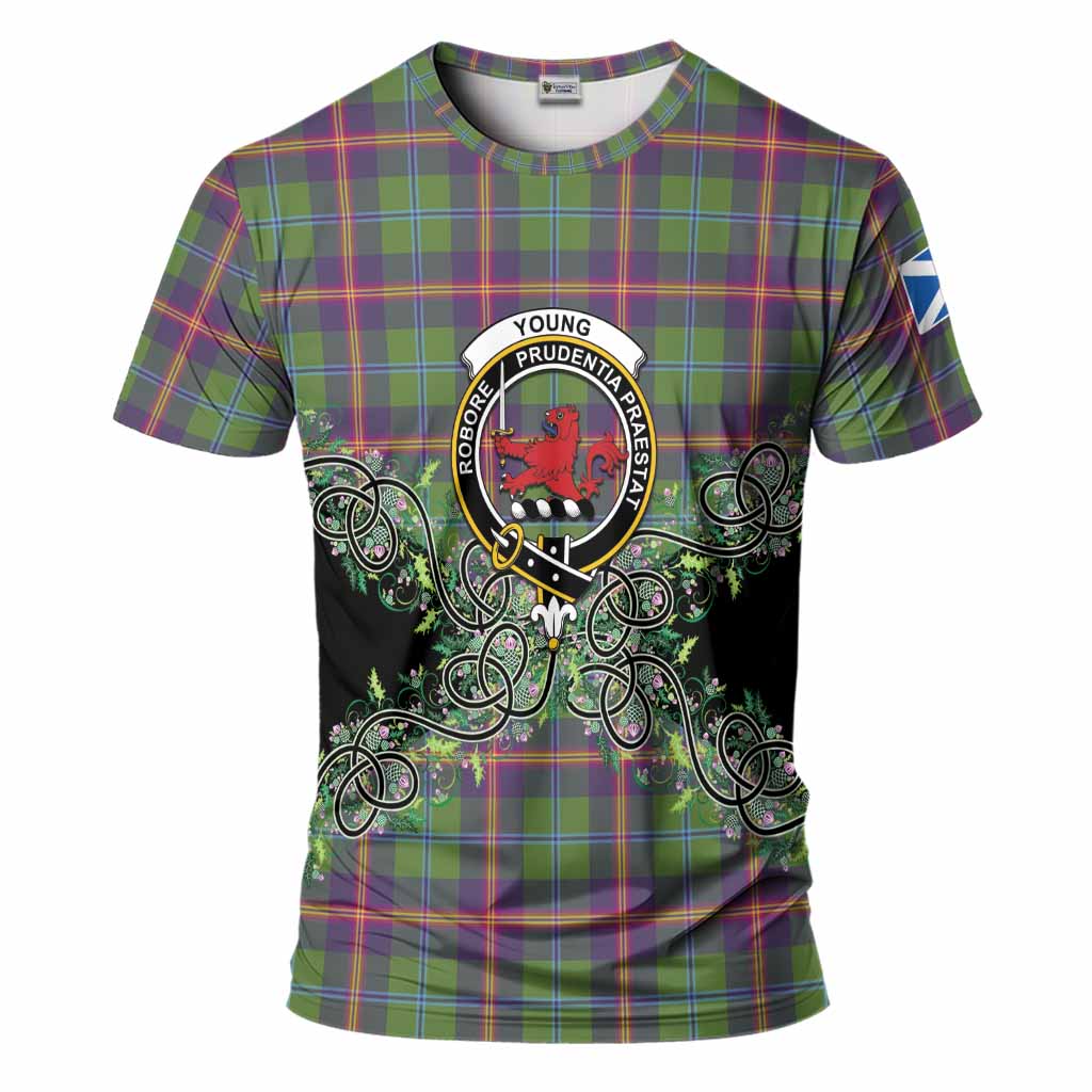 Young Tartan T-Shirt Thistle Scottish Spirit