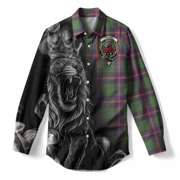 Young Tartan Women Casual Shirt Roaring Lion Heritage