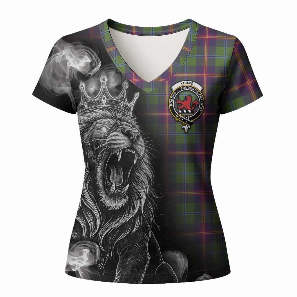 Young Tartan Women T shirt Roaring Lion Heritage