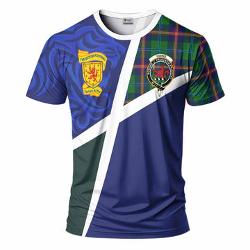Young The Scottish Football Crest T-Shirt Lion-Tartan Army