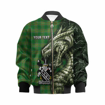 Younge Irish Clan Kid Bomber Jacket Irish Roots Dragon Soul