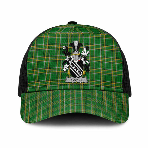 Younge Irish Coat of Arms Tartan Mesh Trucker Cap