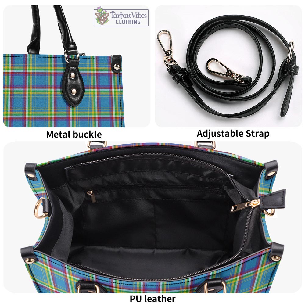 Tartan Vibes Clothing Yukon Territory Canada Tartan Luxury Leather Handbags