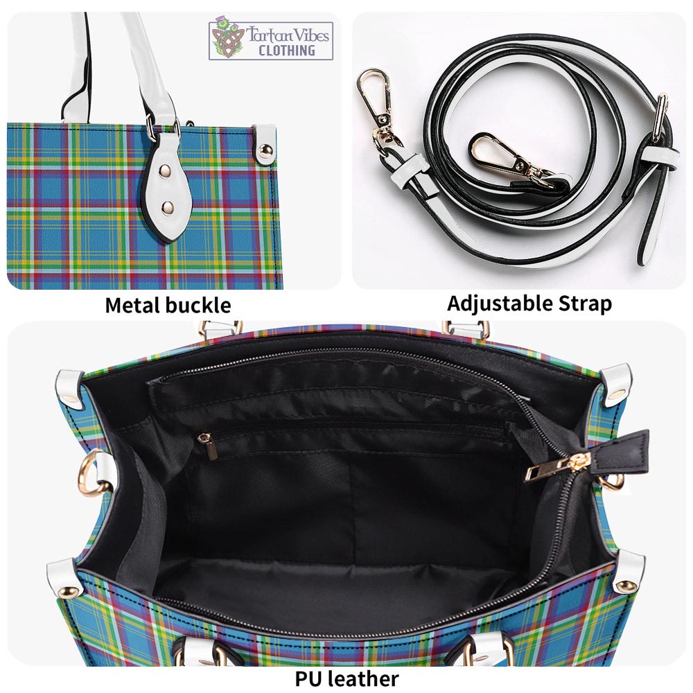 Tartan Vibes Clothing Yukon Territory Canada Tartan Luxury Leather Handbags