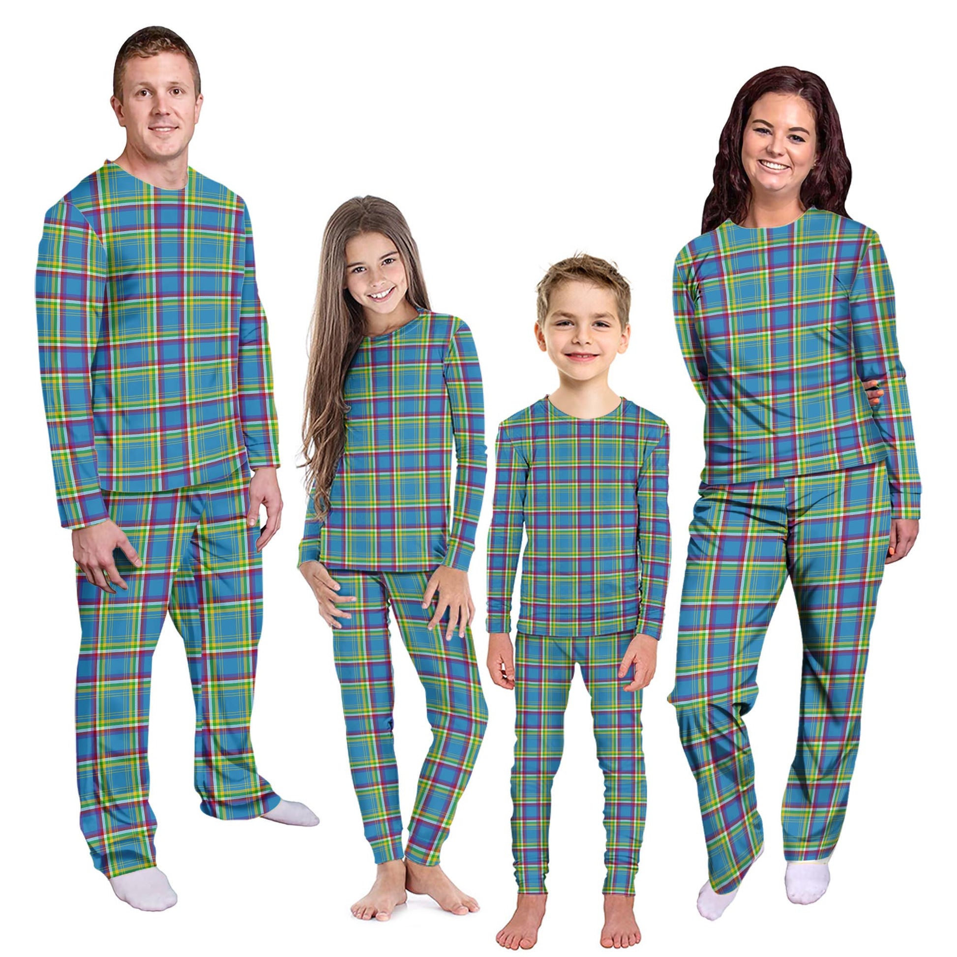 Yukon Territory Canada Tartan Pajamas Family Set Kid - Tartan Vibes Clothing
