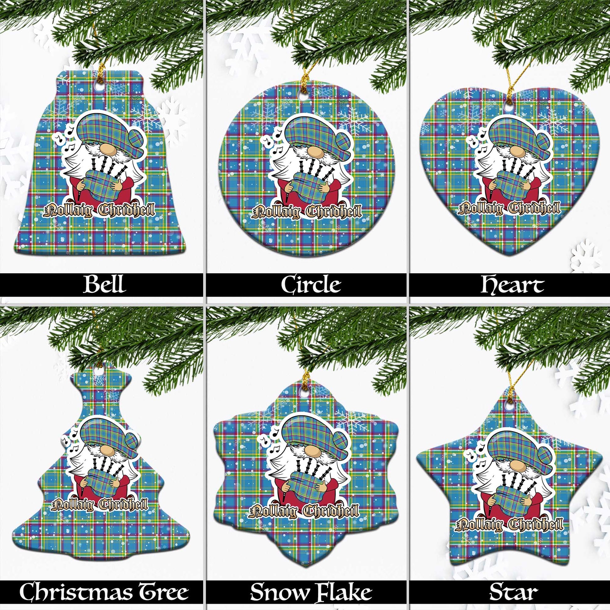 yukon-territory-canada-tartan-christmas-ornaments-with-scottish-gnome-playing-bagpipes