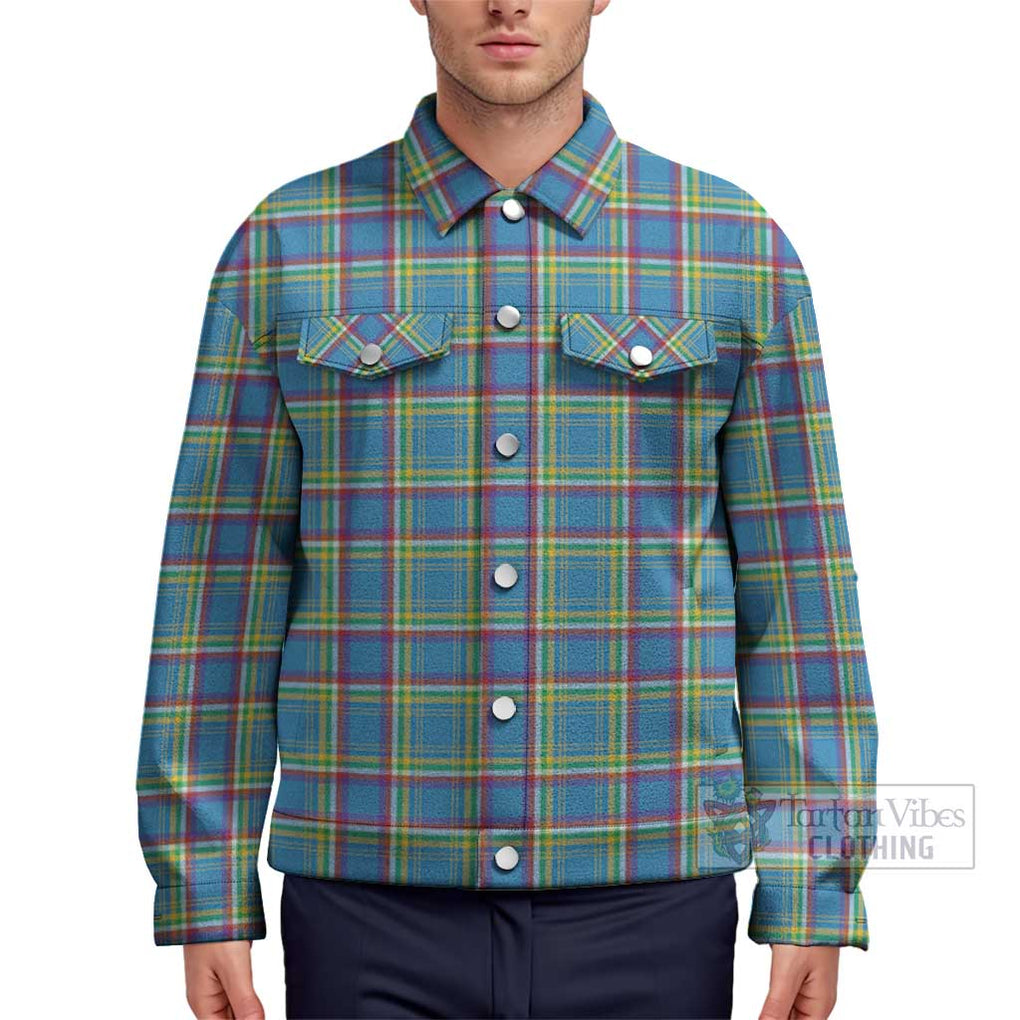 Yukon Territory Canada Tartan Unisex Lapel Cotton Jacket Unisex - Tartan Vibes Clothing