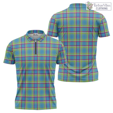 Yukon Territory Canada Tartan Zipper Polo Shirt