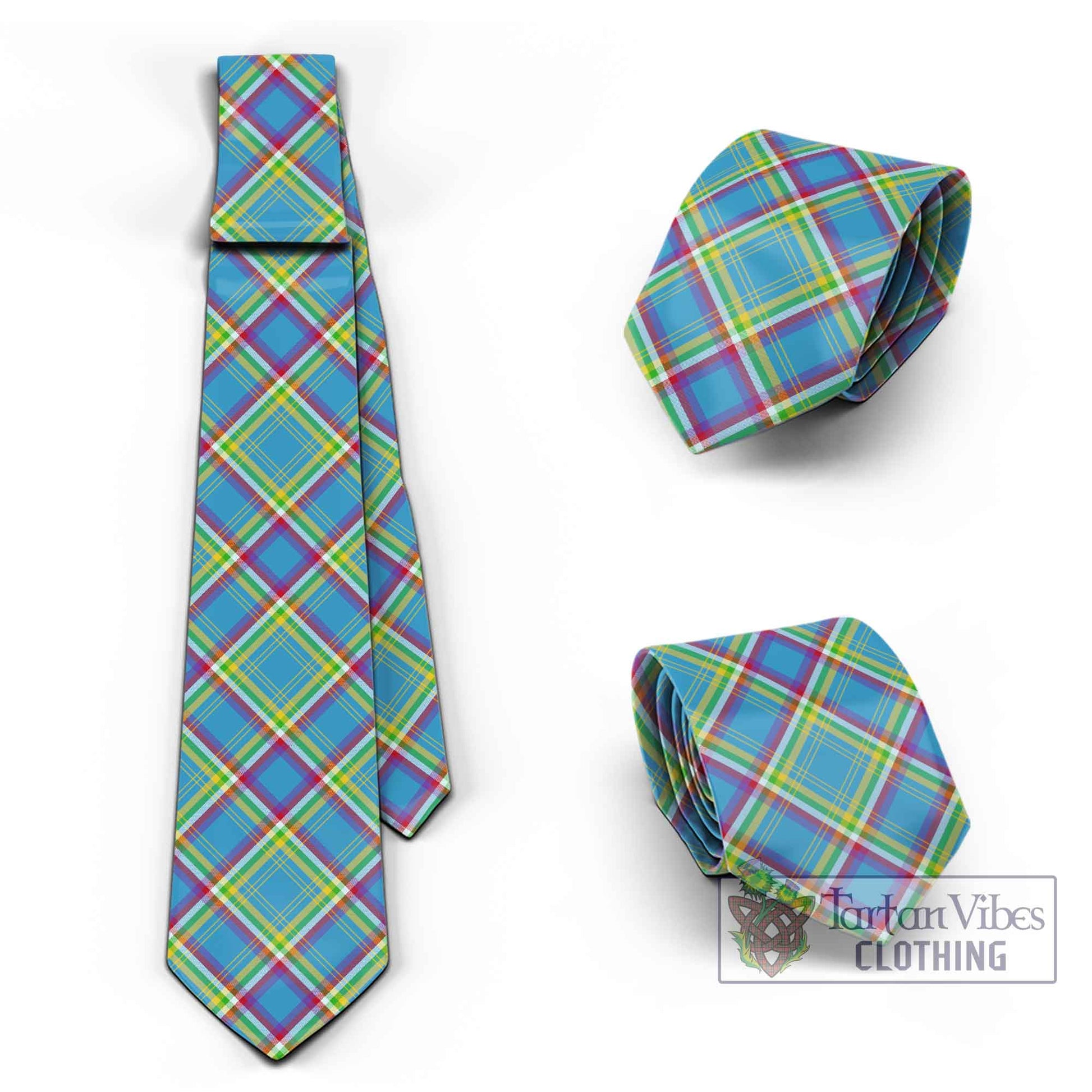 Tartan Vibes Clothing Yukon Territory Canada Tartan Classic Necktie Cross Style
