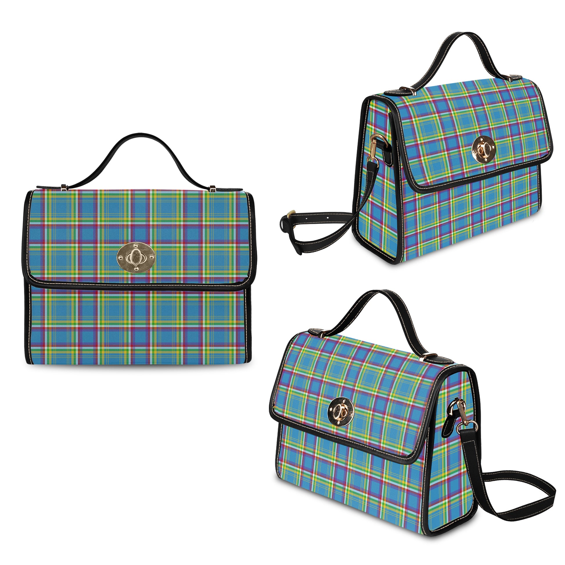 yukon-territory-canada-tartan-leather-strap-waterproof-canvas-bag