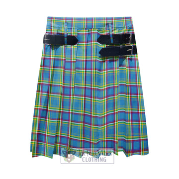 Yukon Territory Canada Tartan Men's Pleated Skirt - Fashion Casual Retro Scottish Kilt Style