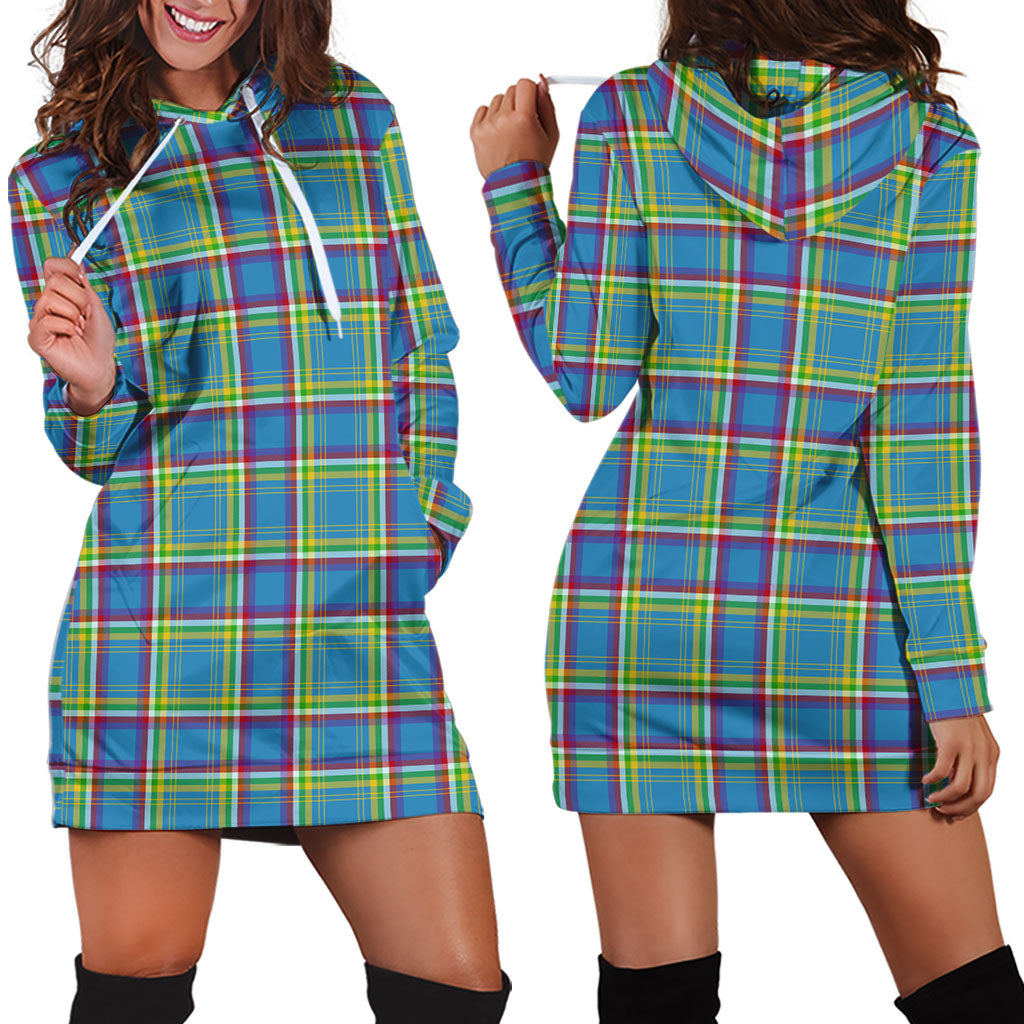 Yukon Territory Canada Tartan Hoodie Dress - Tartan Vibes Clothing