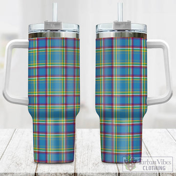Yukon Territory Canada Tartan Tumbler with Handle