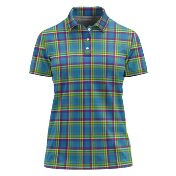Yukon Territory Canada Tartan Polo Shirt For Women