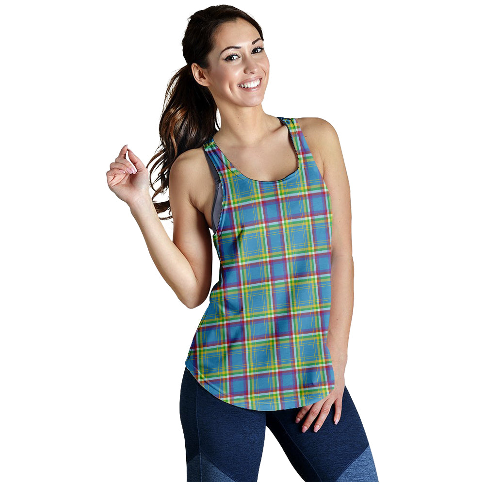 yukon-territory-canada-tartan-women-racerback-tanks