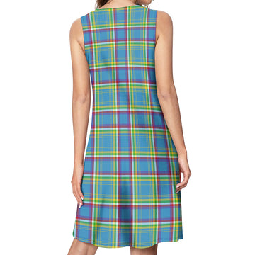 Yukon Territory Canada Tartan Womens Casual Dresses