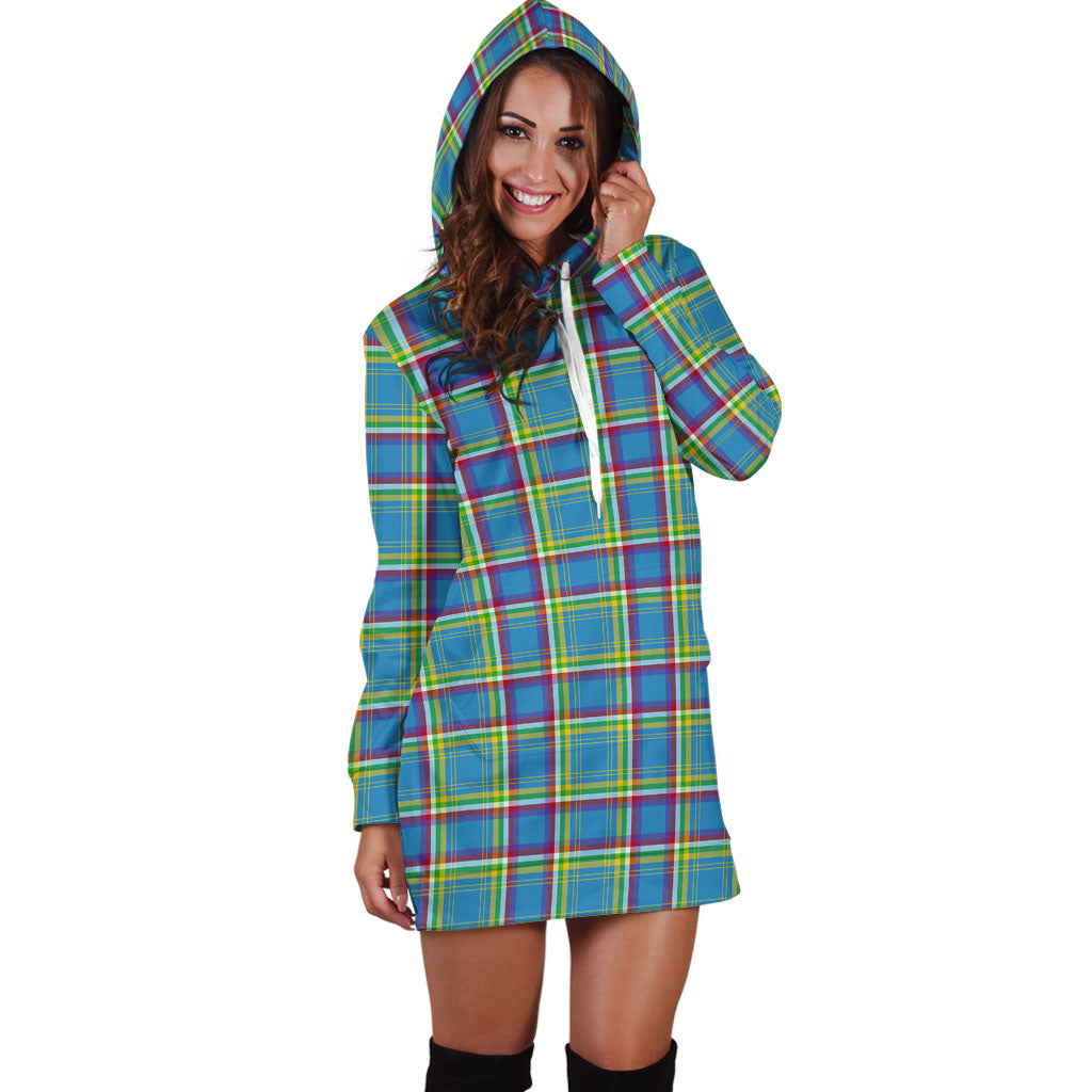 Yukon Territory Canada Tartan Hoodie Dress - Tartan Vibes Clothing