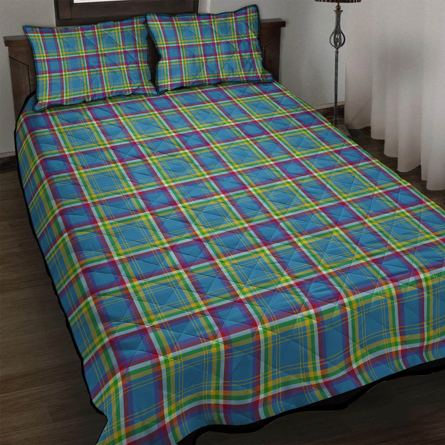 Yukon Territory Canada Tartan Quilt Bed Set - Tartanvibesclothing Shop