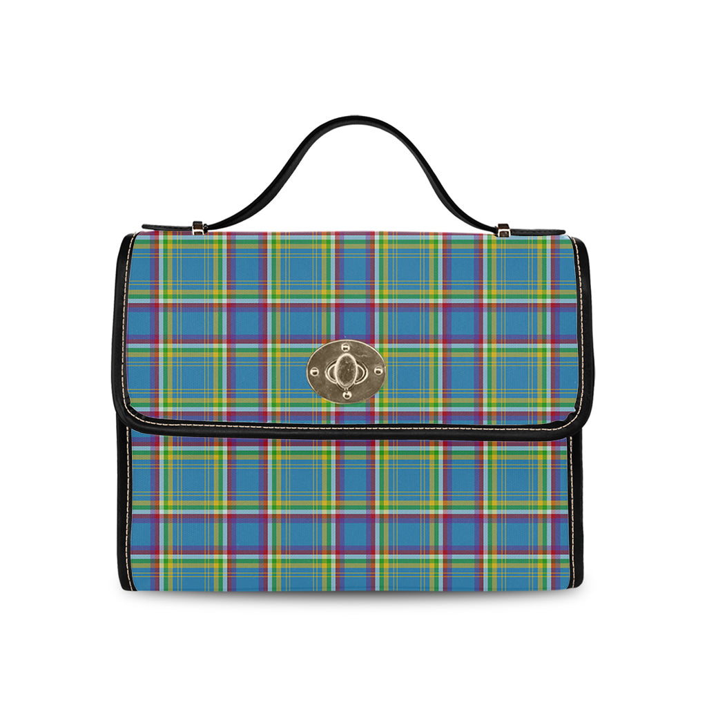 yukon-territory-canada-tartan-leather-strap-waterproof-canvas-bag