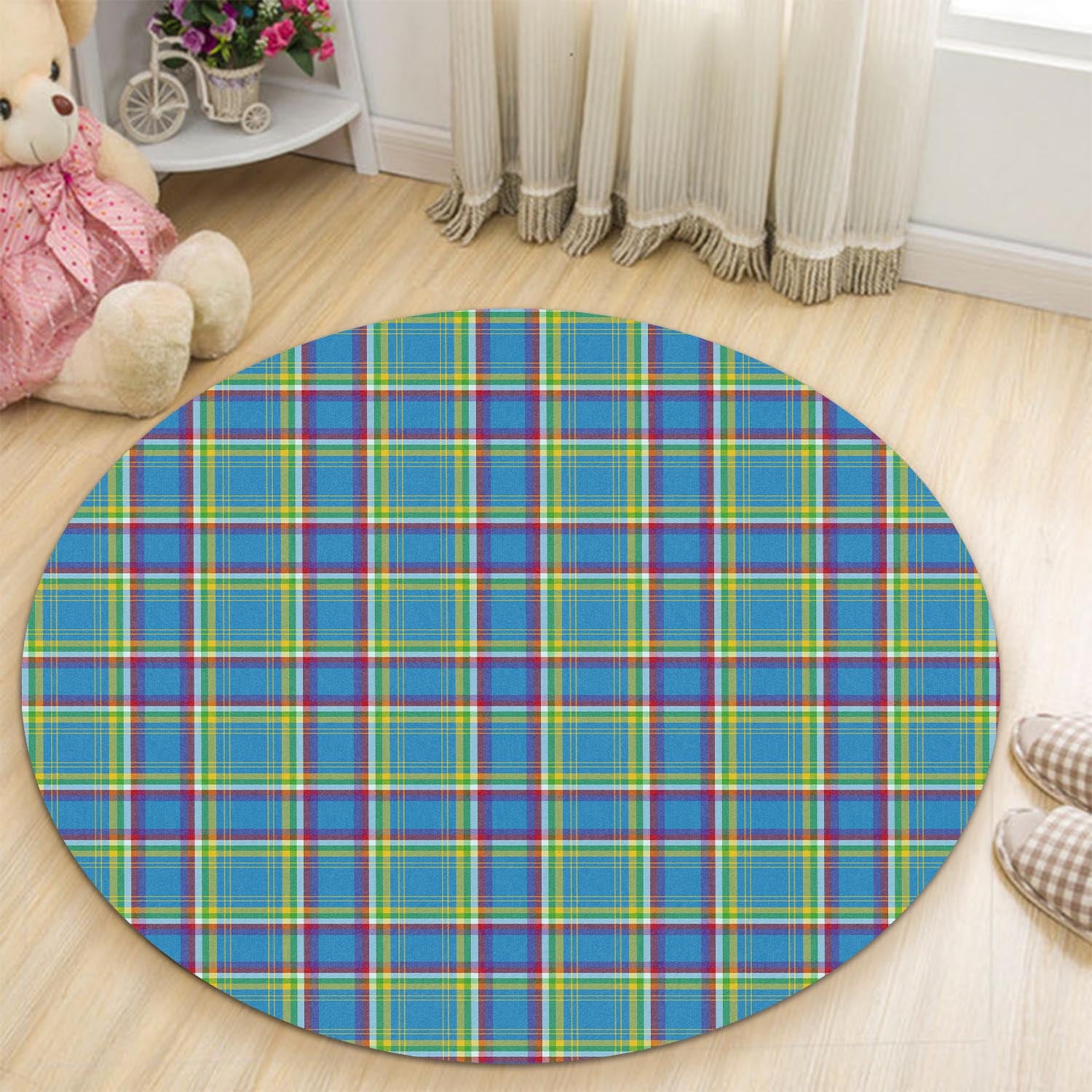 yukon-territory-canada-tartan-round-rug