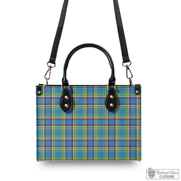Tartan Vibes Clothing Yukon Territory Canada Tartan Luxury Leather Handbags