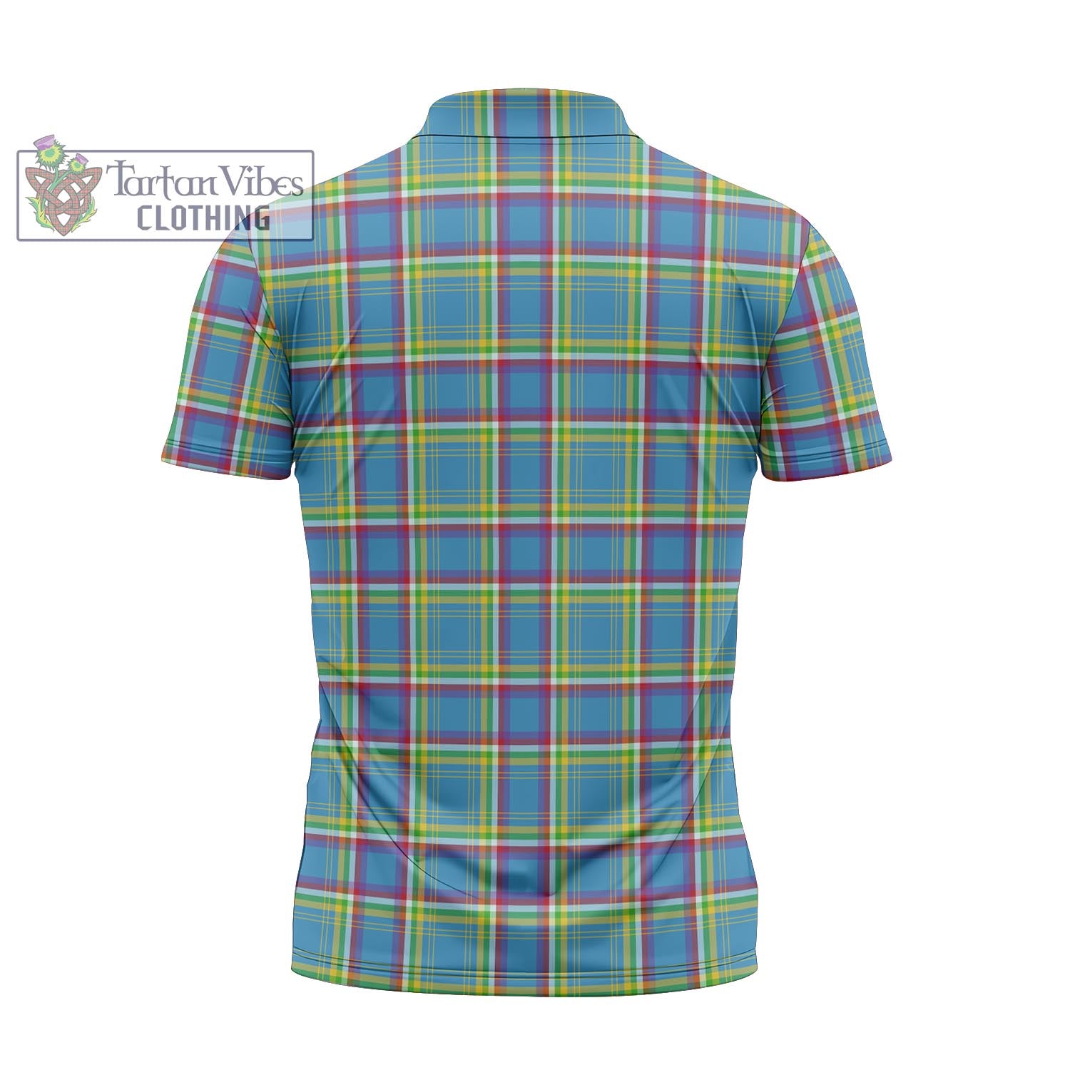 Tartan Vibes Clothing Yukon Territory Canada Tartan Zipper Polo Shirt