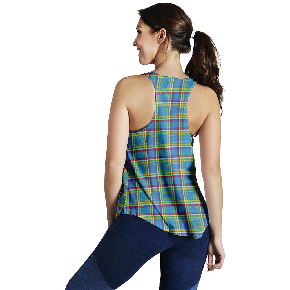 yukon-territory-canada-tartan-women-racerback-tanks