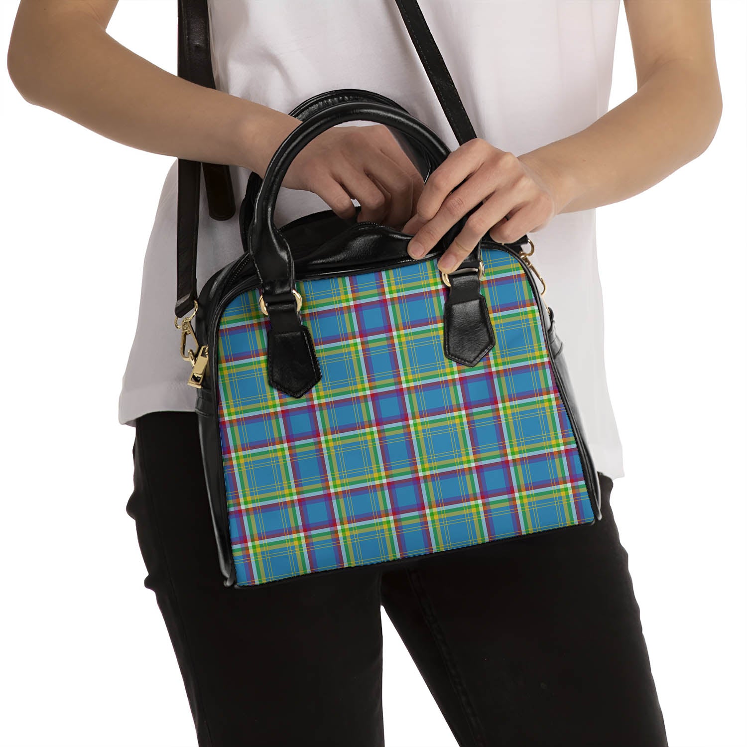 Yukon Territory Canada Tartan Shoulder Handbags - Tartanvibesclothing