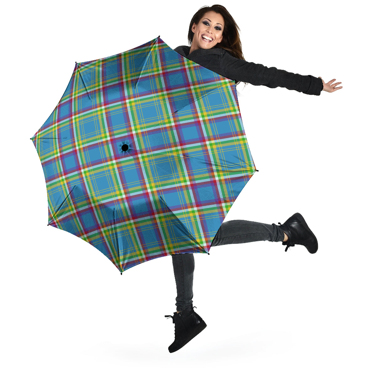 Yukon Territory Canada Tartan Umbrella - Tartanvibesclothing