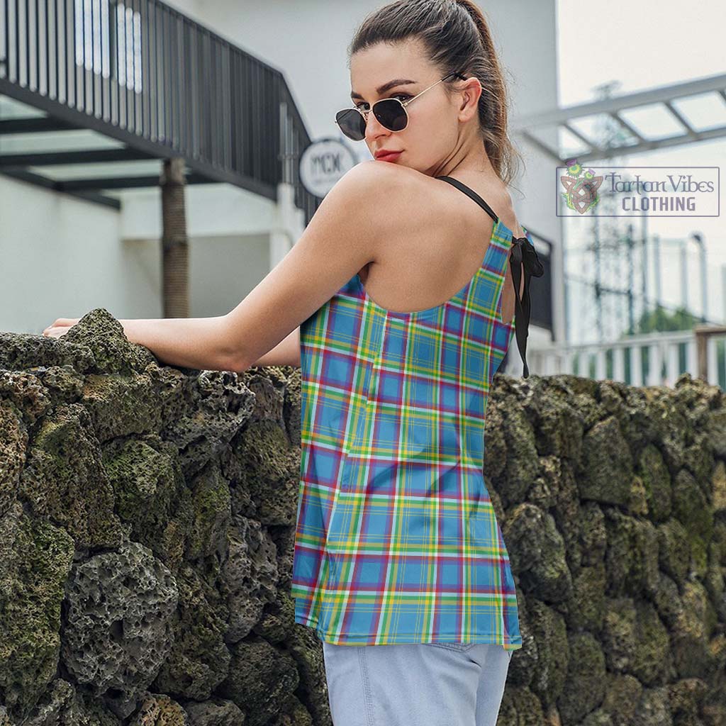 Yukon Territory Canada Tartan Loose Halter Neck Camisole - Tartan Vibes Clothing