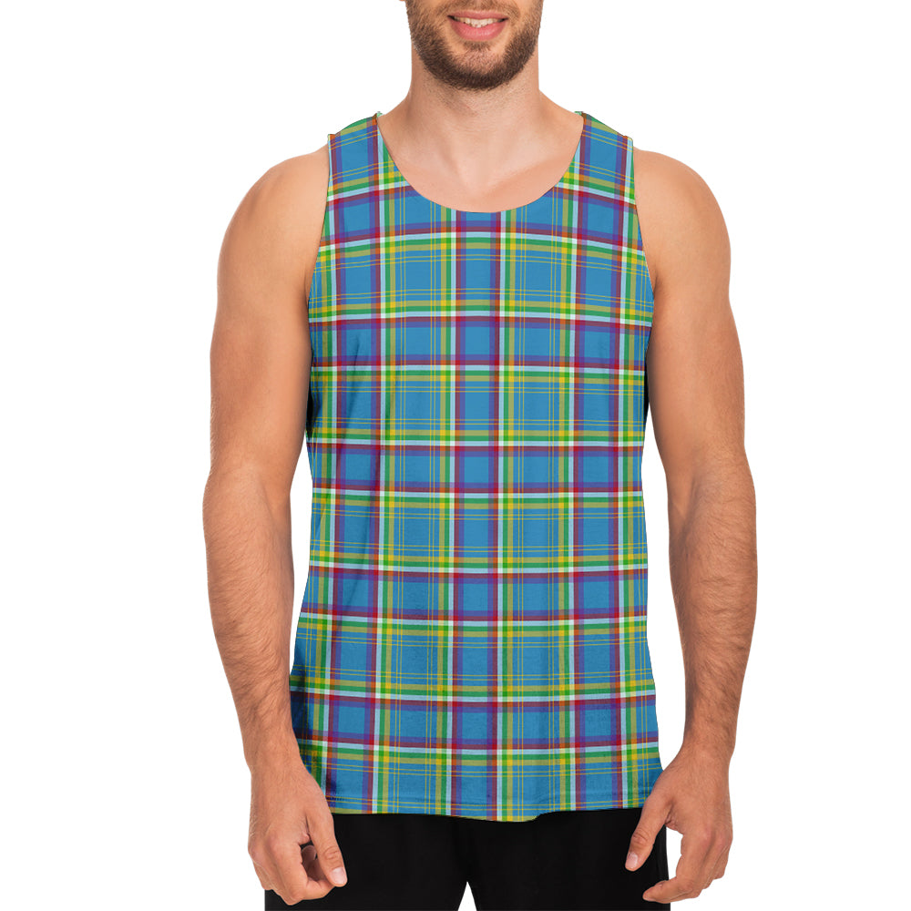 yukon-territory-canada-tartan-mens-tank-top