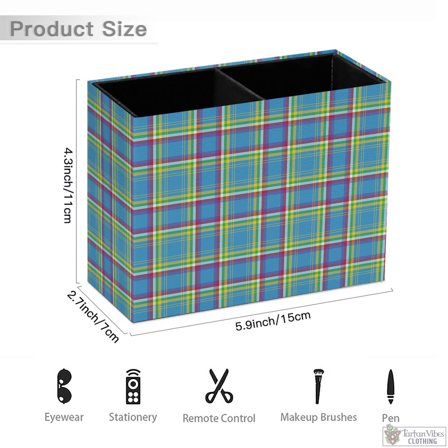 Tartan Vibes Clothing Yukon Territory Canada Tartan Pen Holder