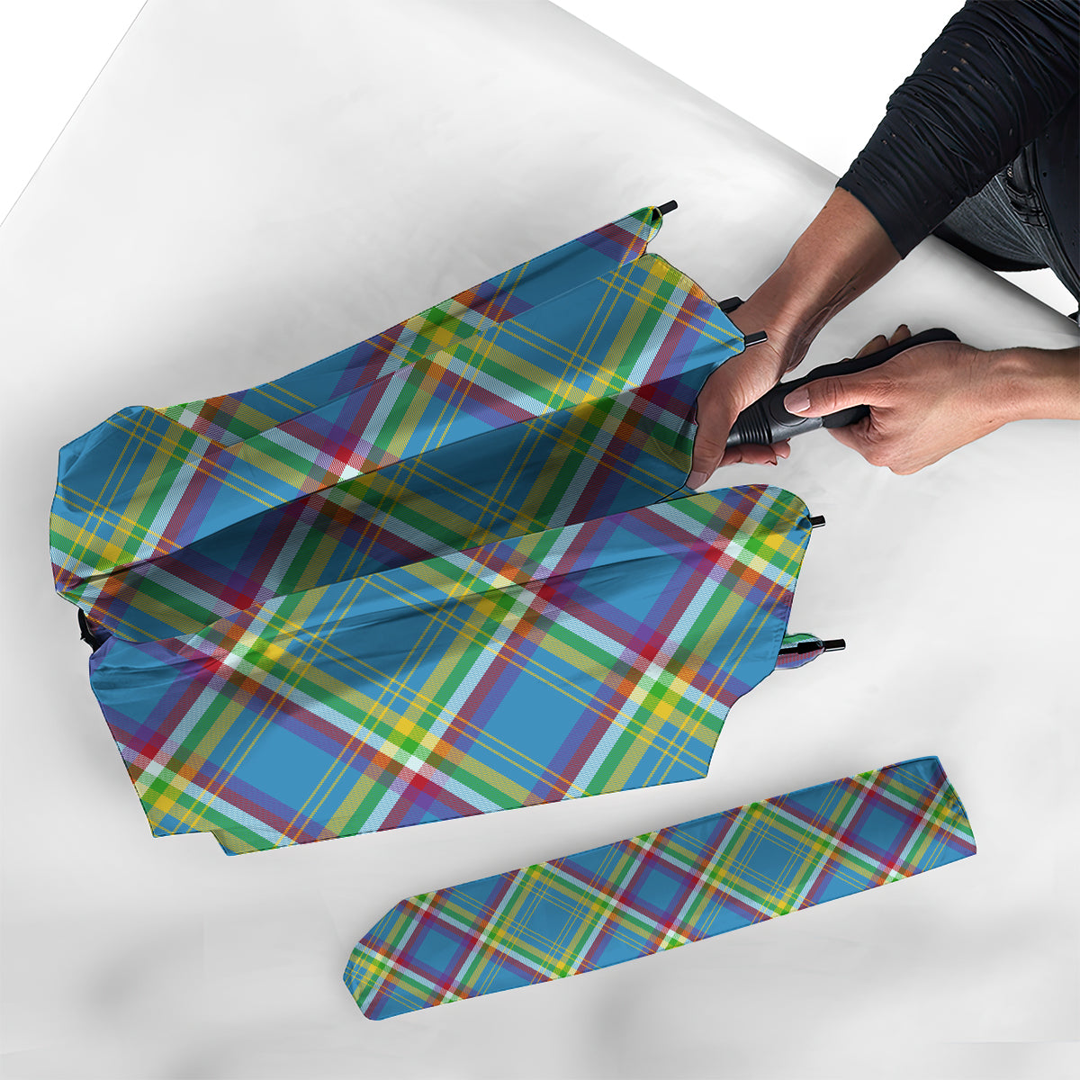 Yukon Territory Canada Tartan Umbrella - Tartanvibesclothing