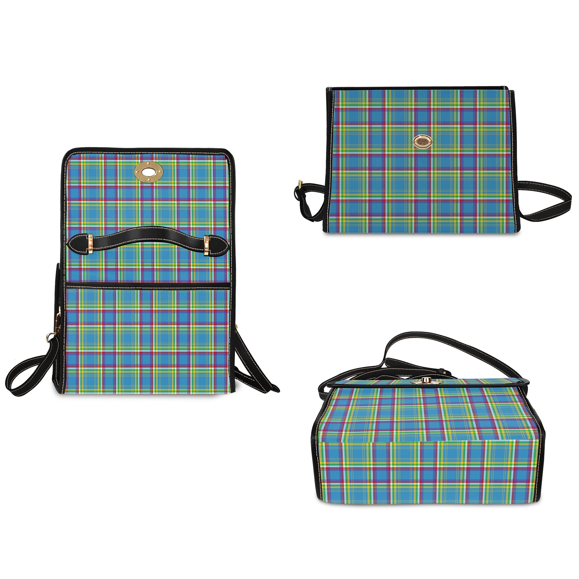 yukon-territory-canada-tartan-leather-strap-waterproof-canvas-bag