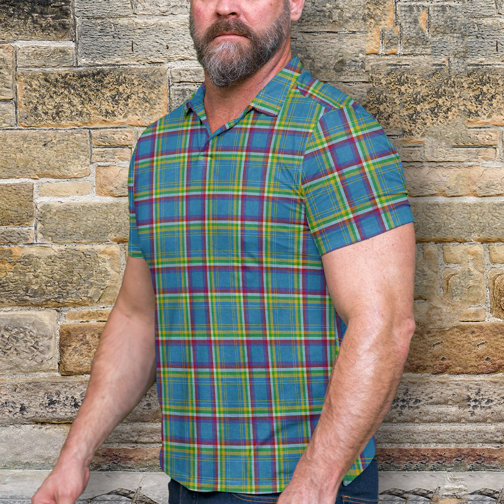 Yukon Territory Canada Tartan Mens Polo Shirt