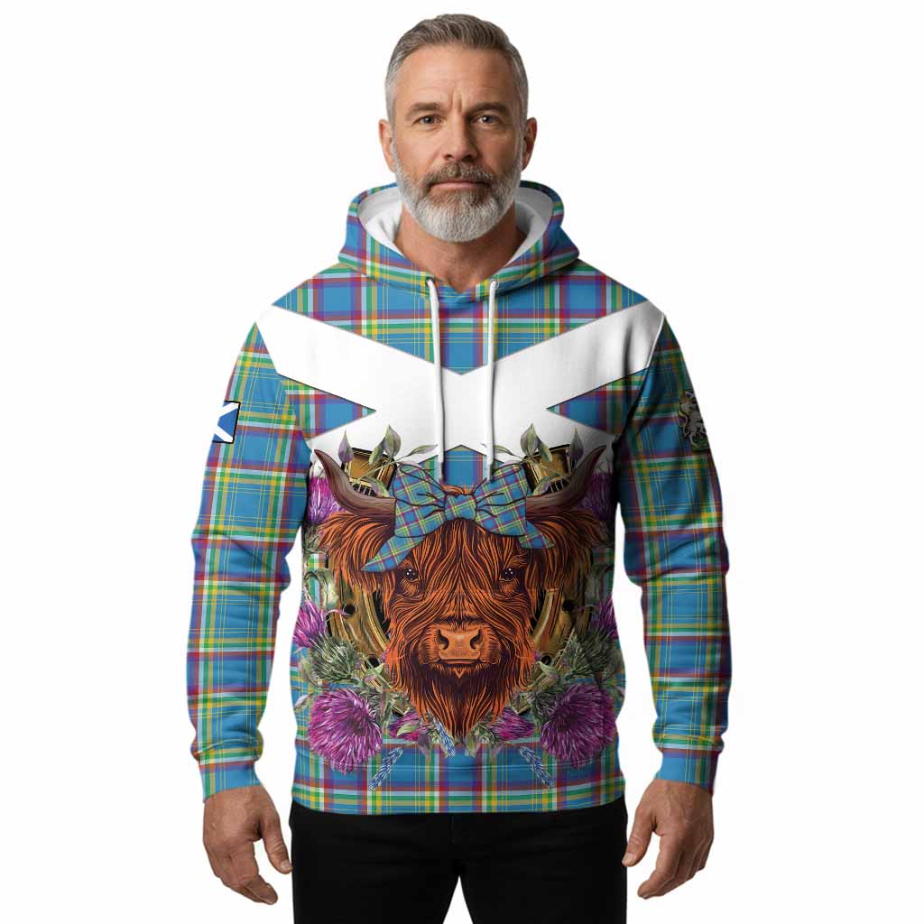 Yukon Territory Canada Tartan Hoodie Scottish Thistle Heilan Coo