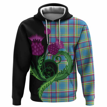 Yukon Territory Canada Tartan Hoodie Traditional Scottish Thistle