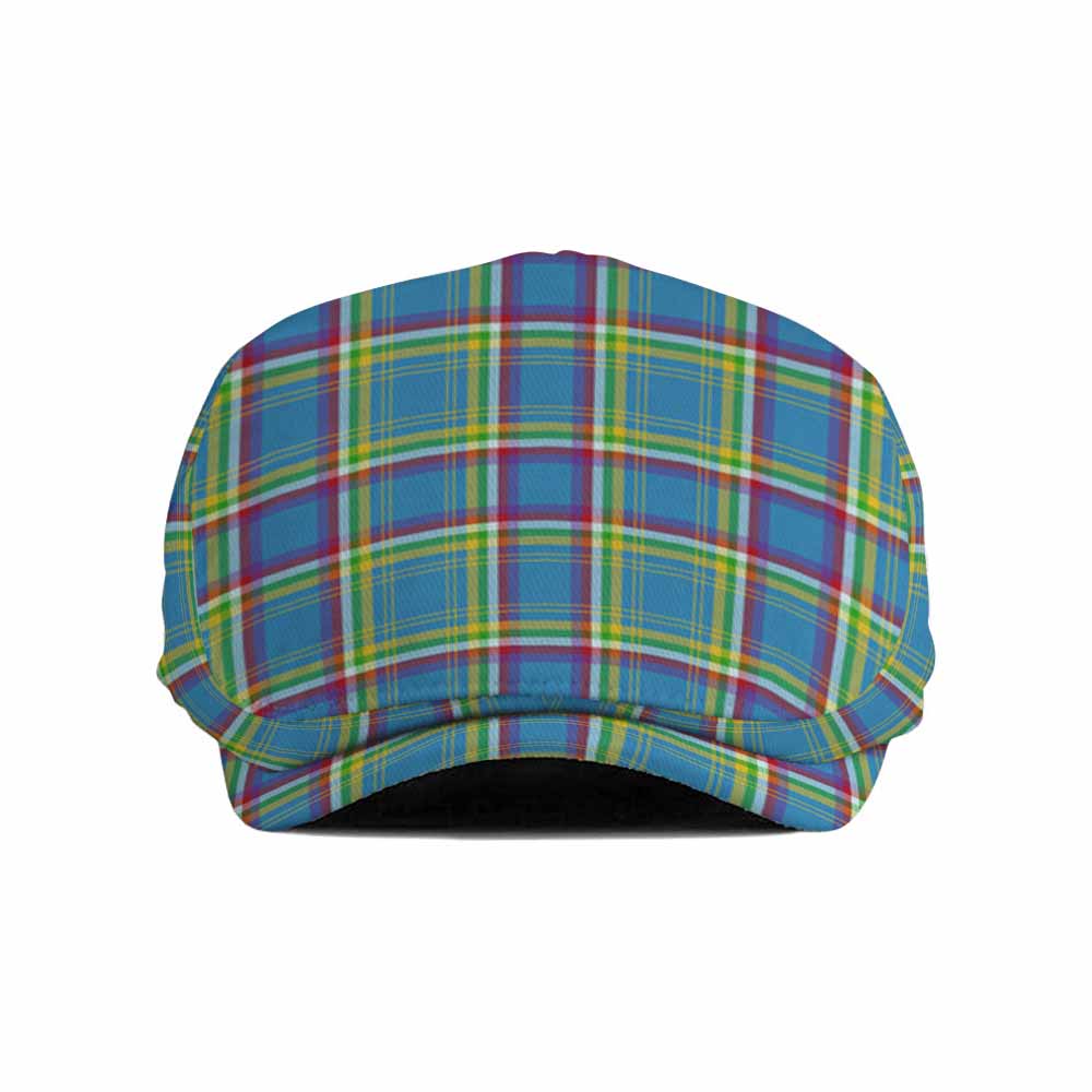 Yukon Territory Canada Tartan Jeff Cap, Tartan Flat Cap