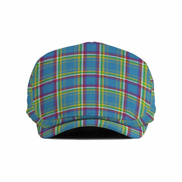 Yukon Territory Canada Tartan Jeff Cap, Tartan Flat Cap