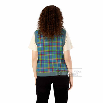 Yukon Territory Canada Tartan Knitted V-Neck Vest