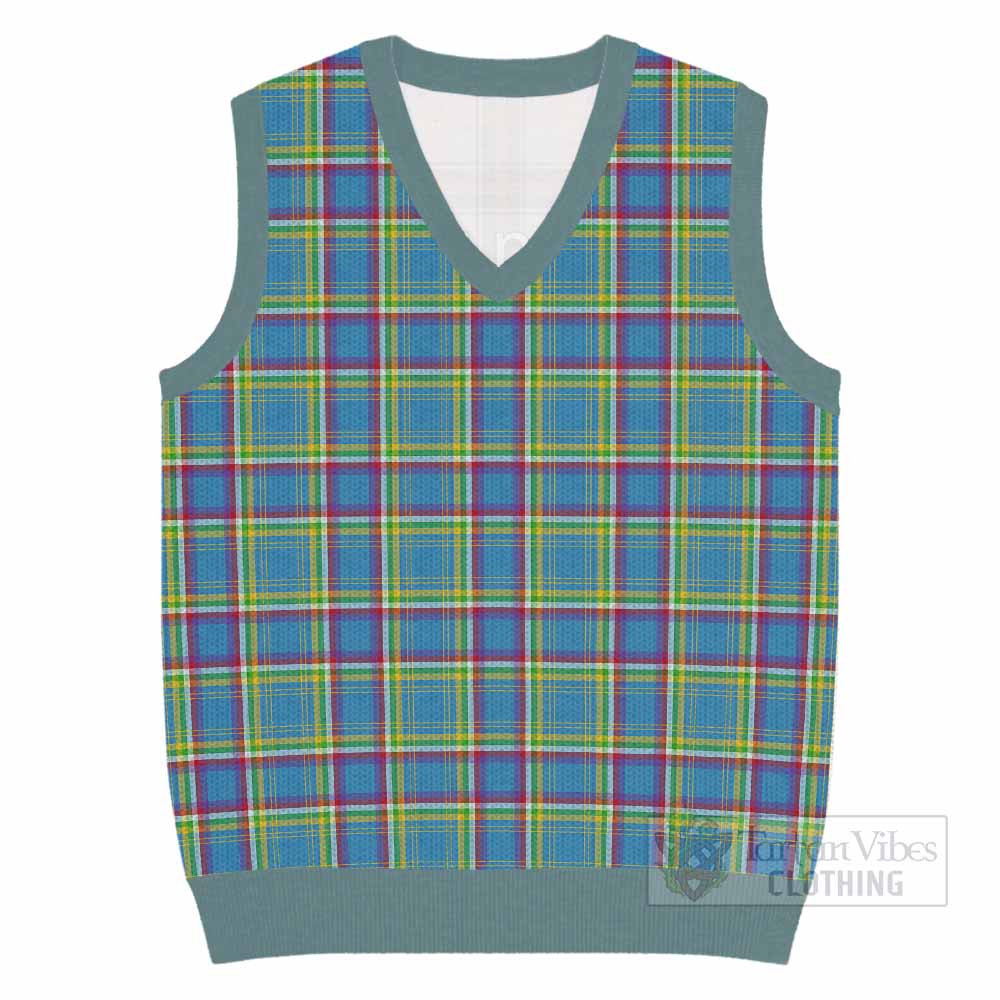 Yukon Territory Canada Tartan Knitted V-Neck Vest - Tartan Vibes Clothing