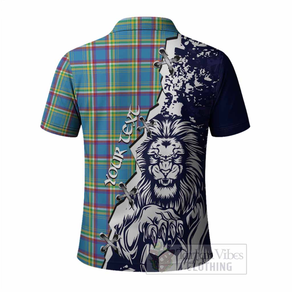 Yukon Territory Canada Tartan Scottish Polo Shirt Angry Lion With Soccer Ball Style
