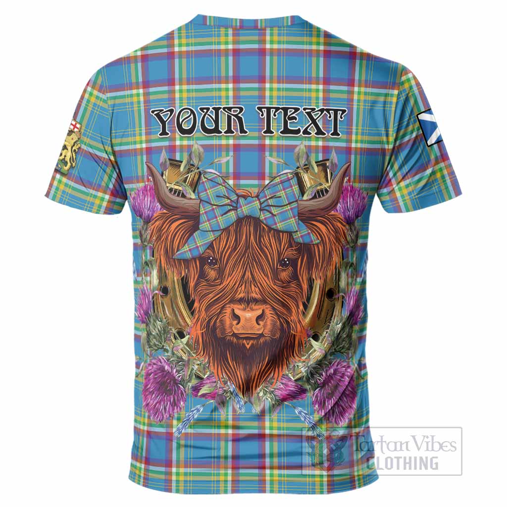 Yukon Territory Canada Tartan T-Shirt Scottish Thistle Heilan Coo