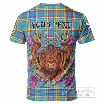 Yukon Territory Canada Tartan T-Shirt Scottish Thistle Heilan Coo