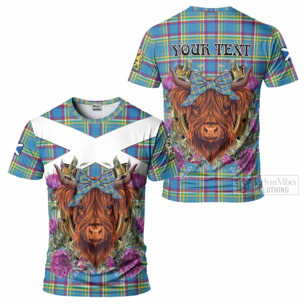 Yukon Territory Canada Tartan T-Shirt Scottish Thistle Heilan Coo